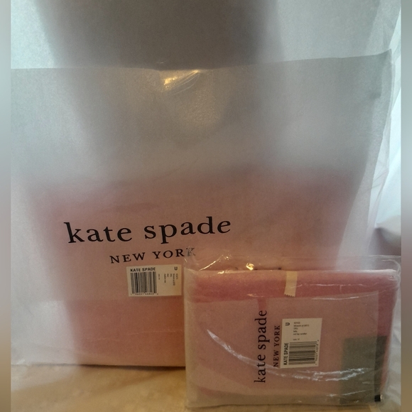 New Kate Spade Staci Medium Leather Tote & Leila 8"Med Wristlet Blossom Pink - Picture 9 of 16
